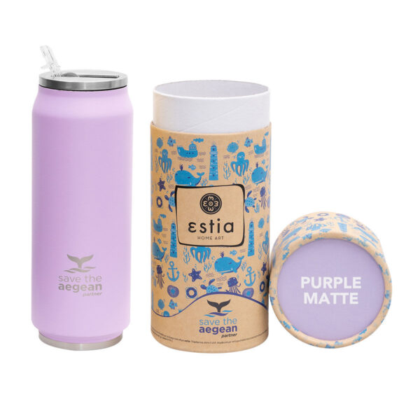 0003327 travel cup save the aegean 500ml matte purple