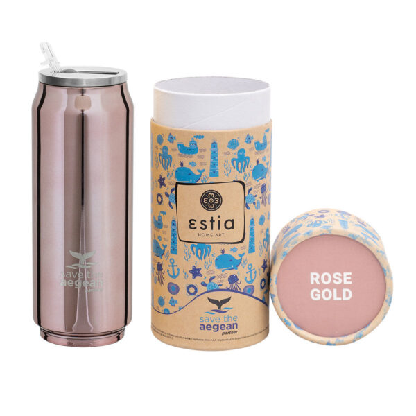 0003339 travel cup save the aegean 500ml rose gold